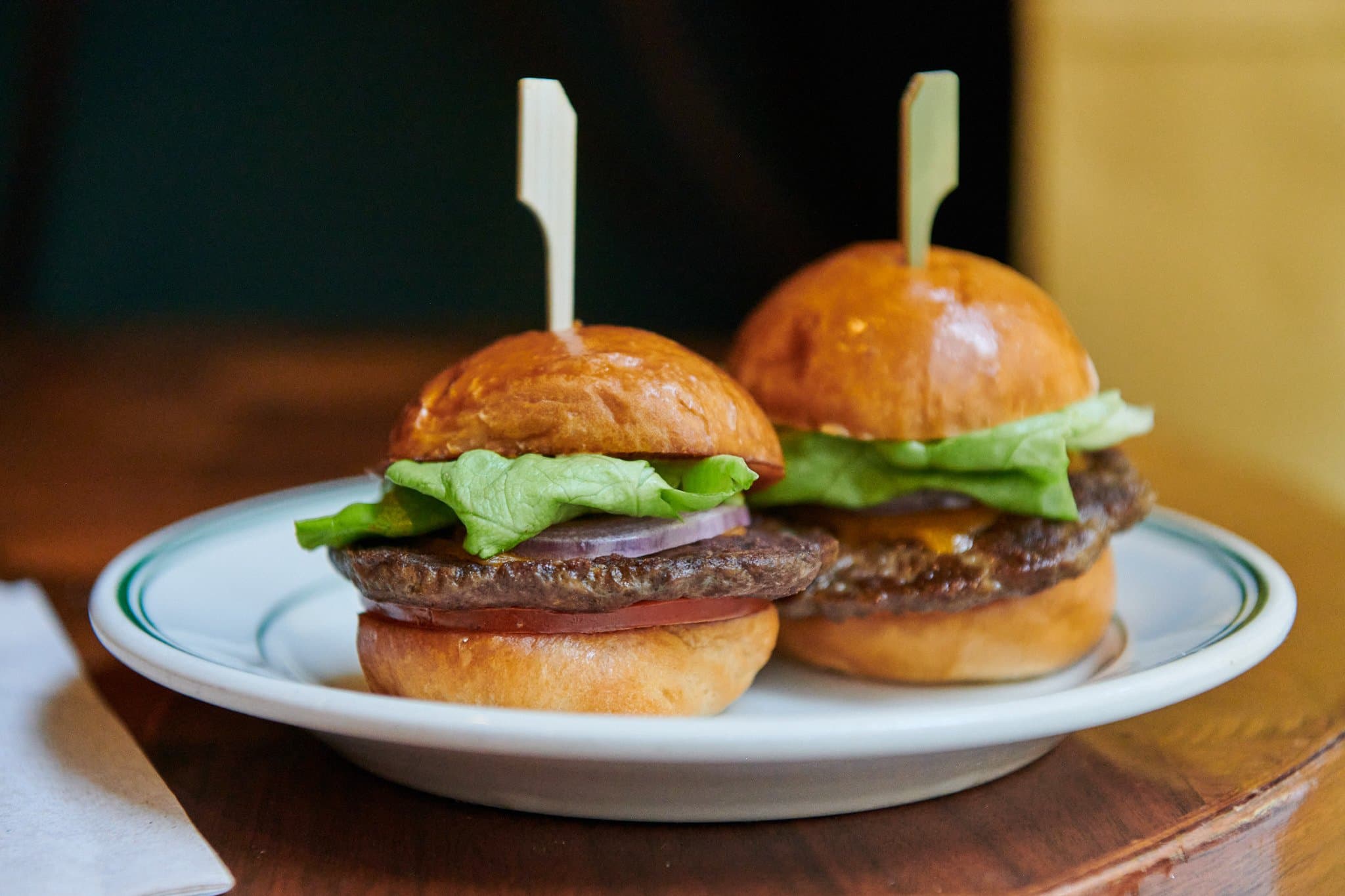 Sliders on a plate