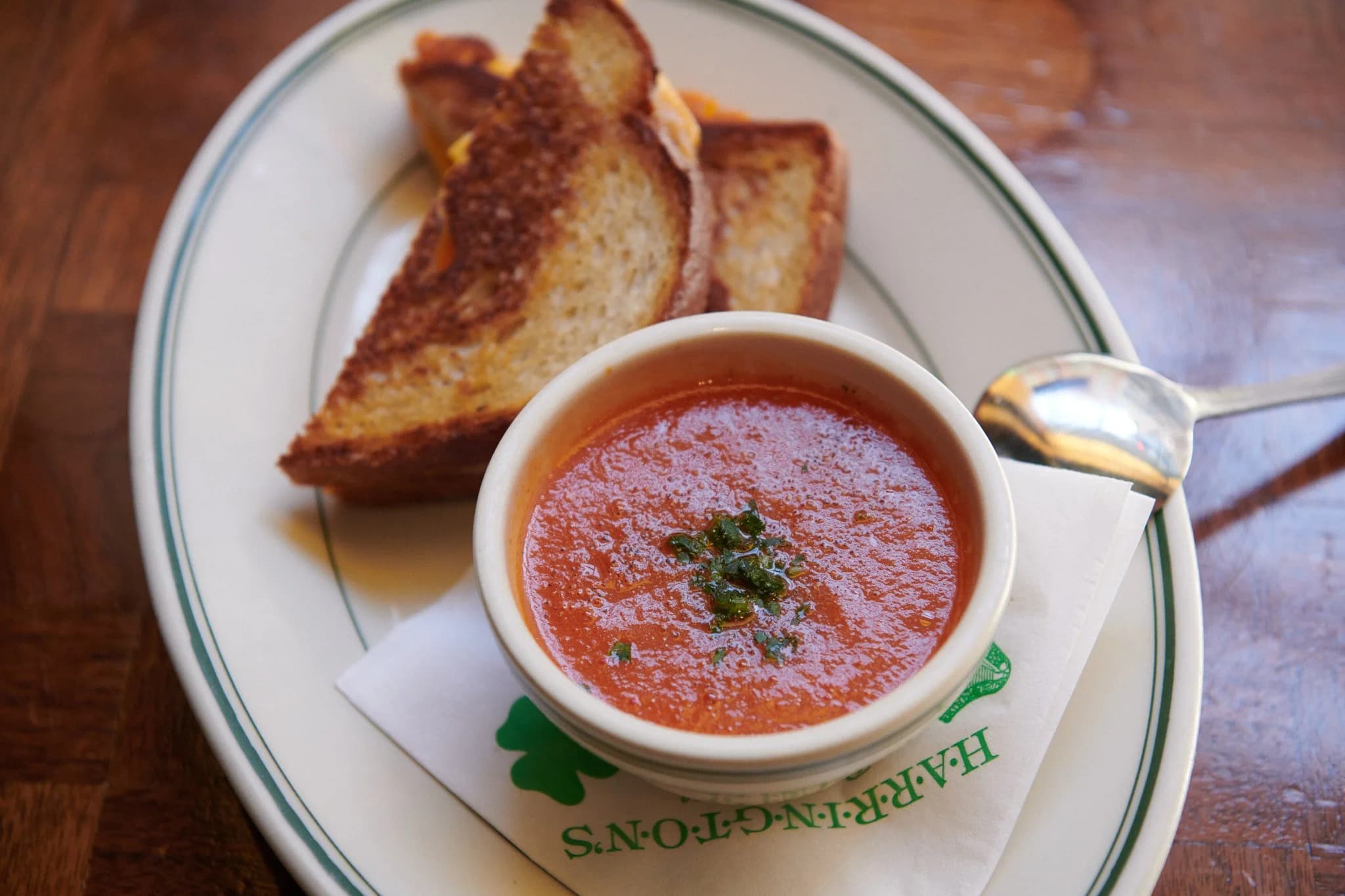 Grilled cheese with tomato soup