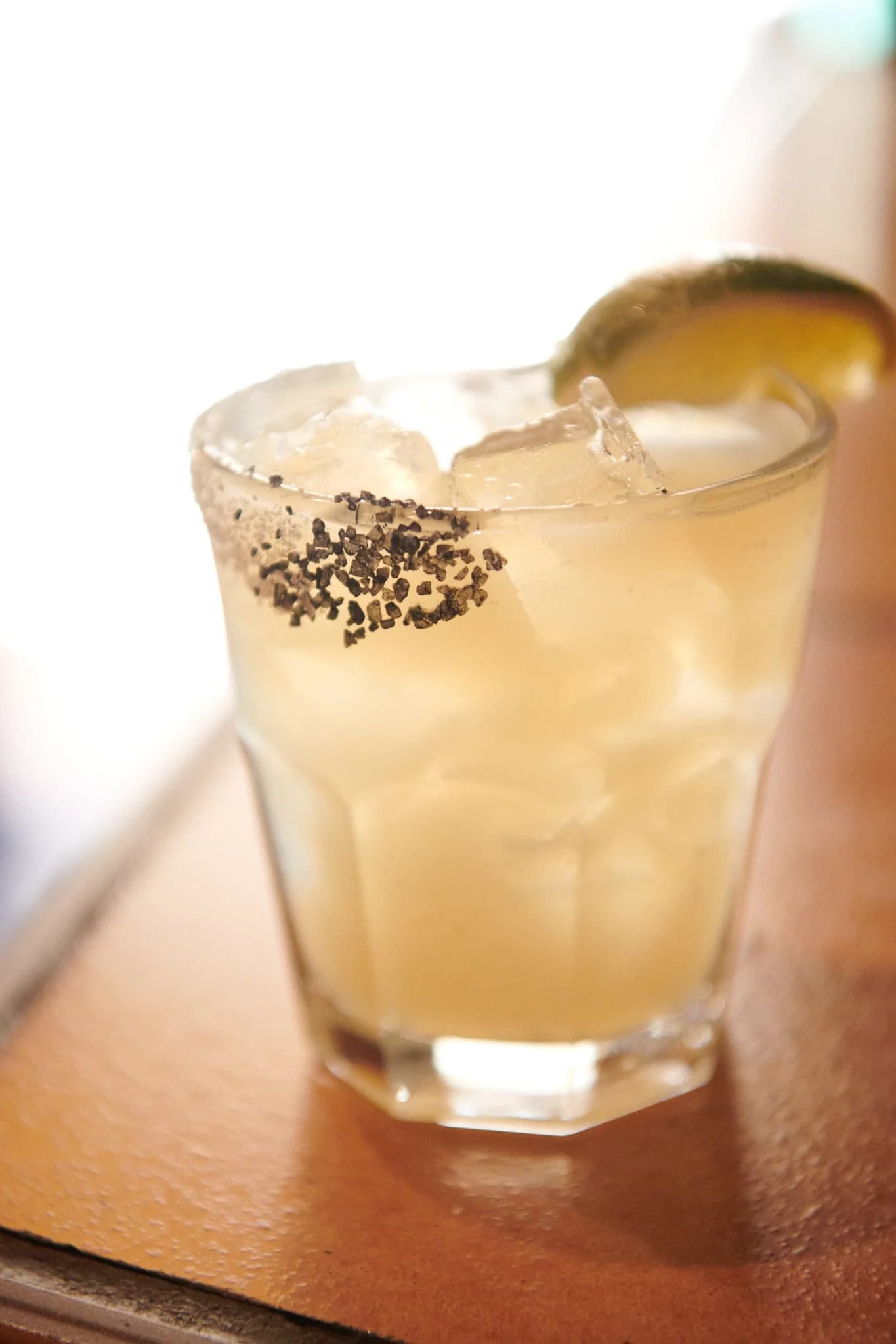 Margarita with a salted rim